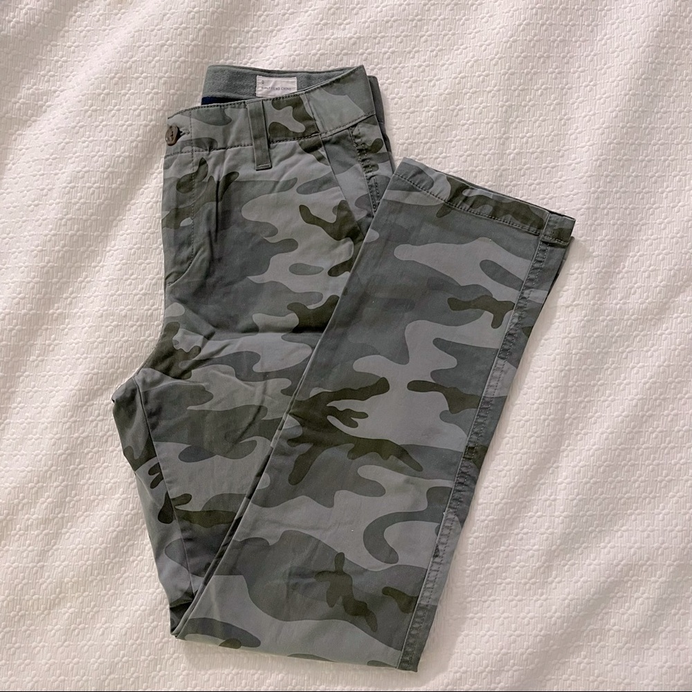 Camouflage Gap Girlfriend Chino Pants